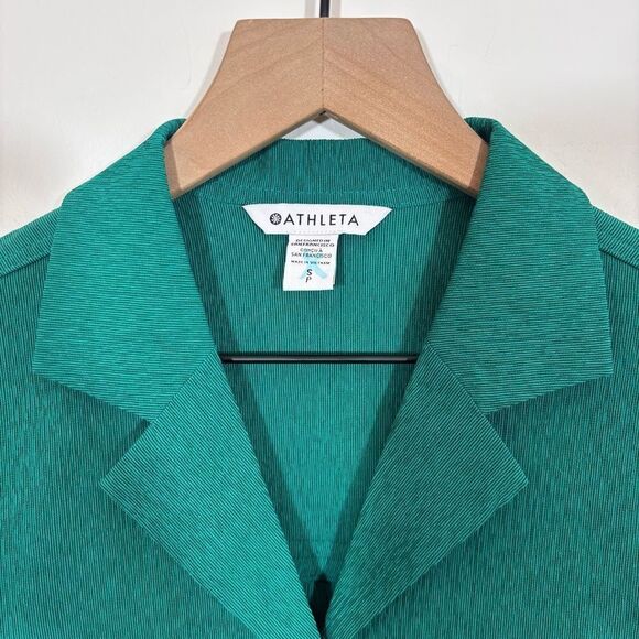 Athleta Echo Top NEW with tags Size Small Textured Green - Picture 9 of 13